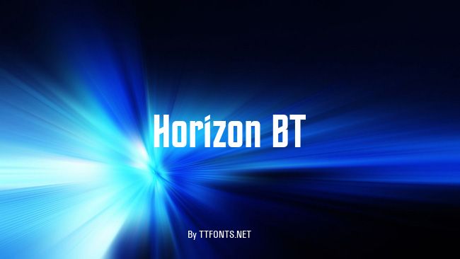 Horizon BT example